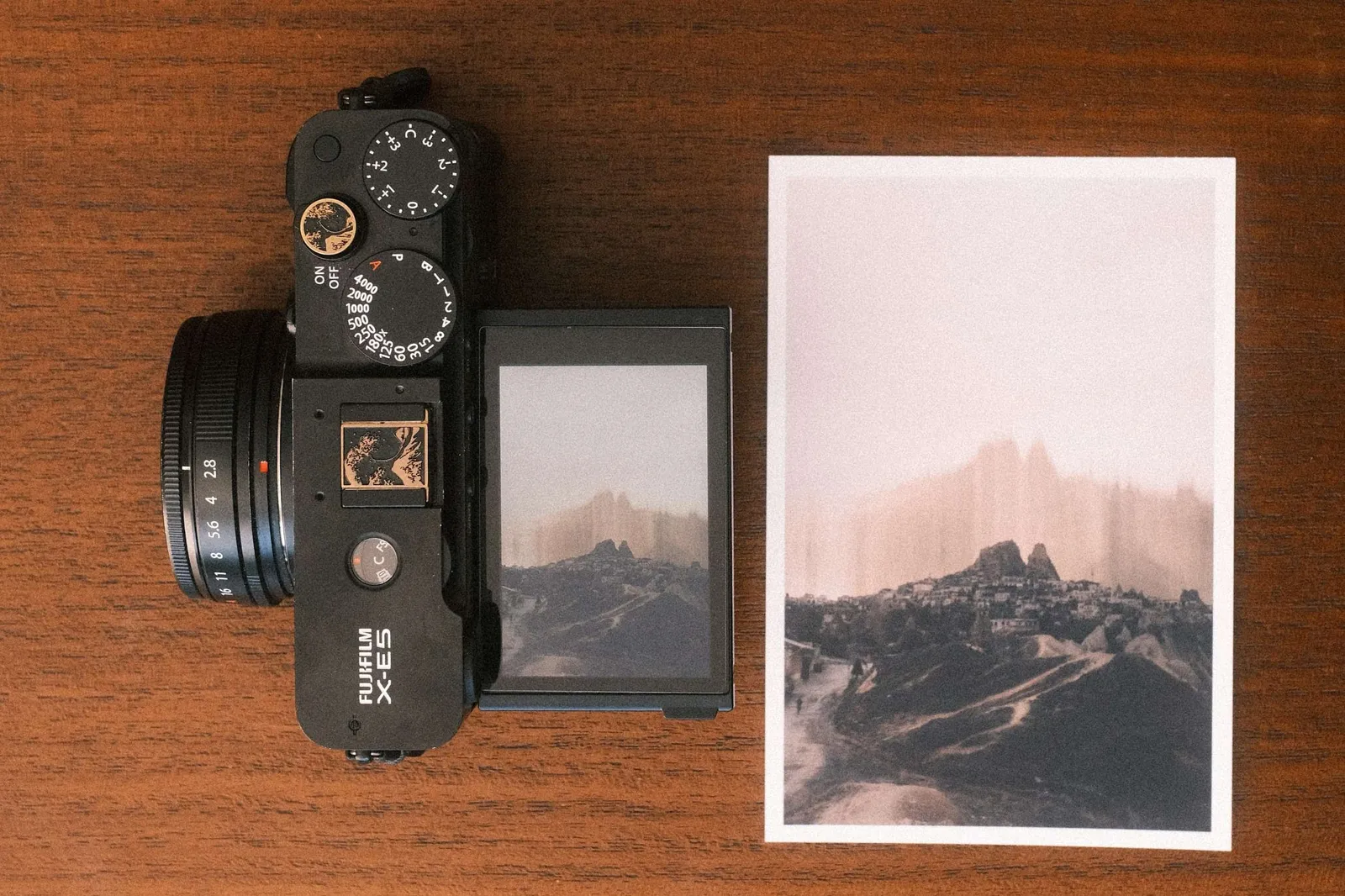 The Fujifilm X-E5 and a multiple exposure print from Goreme, Cappadocia.