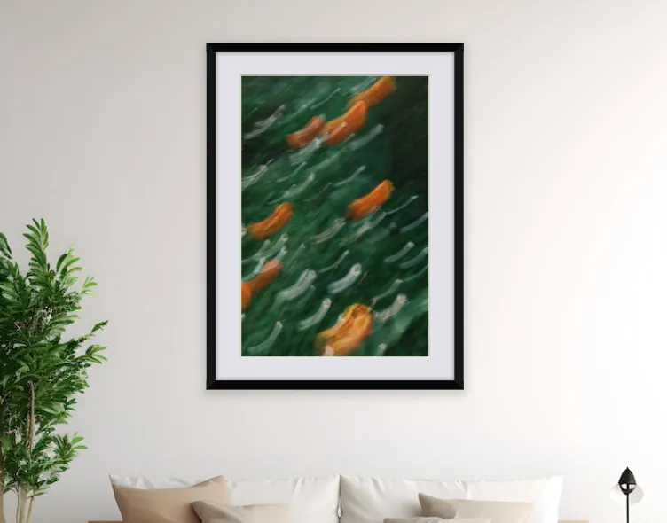 A photo printed on fine art paper, selling art, using Darkroom to manage my print orders.