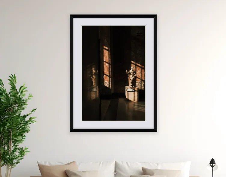 A photo printed on fine art paper, selling art, using Darkroom to manage my print orders.