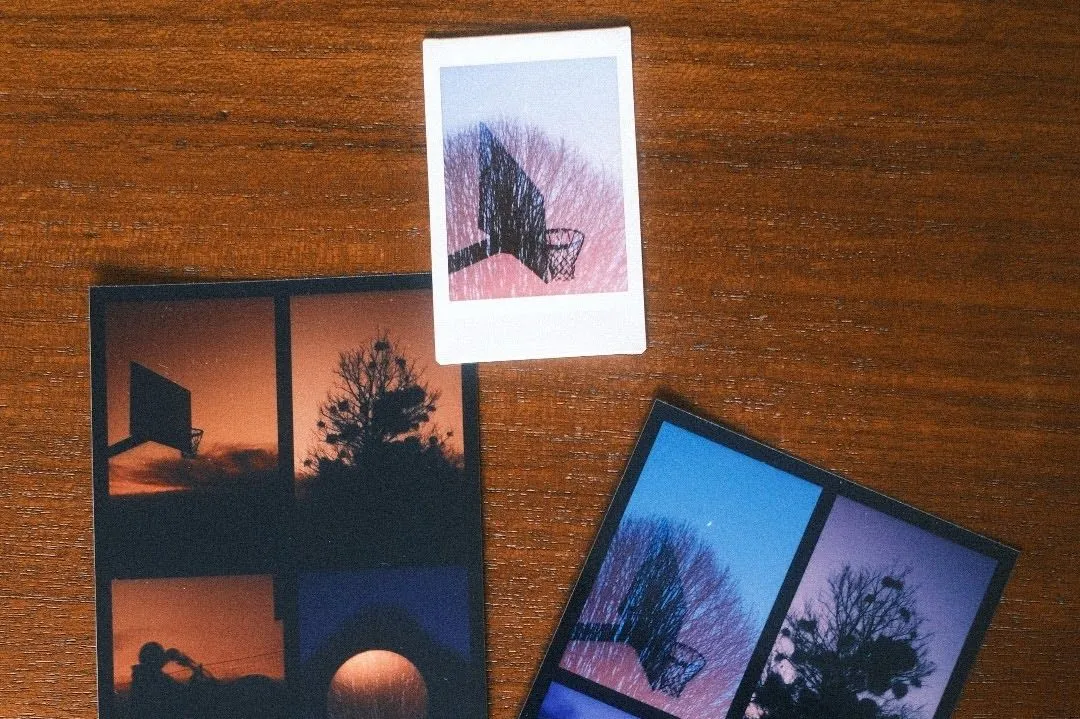 Prints from the instax mini and Canon Selphy CP1500.