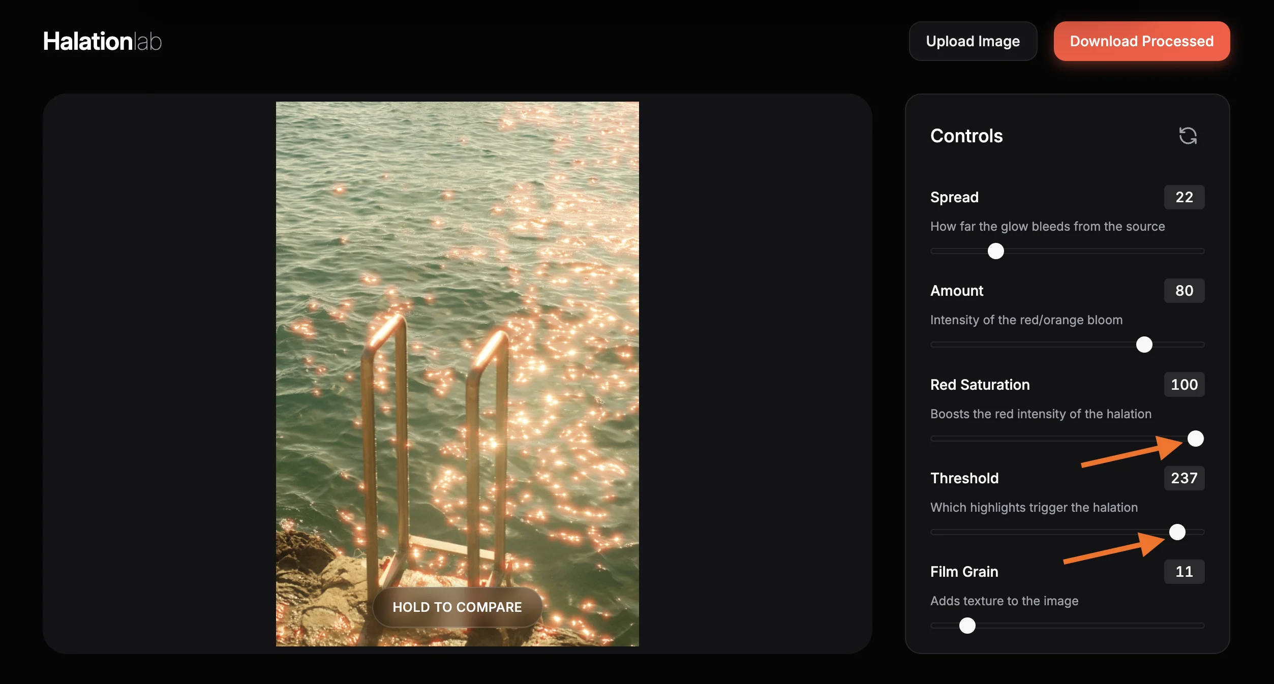 Step 4: Fine-Tune Red Saturation & Threshold