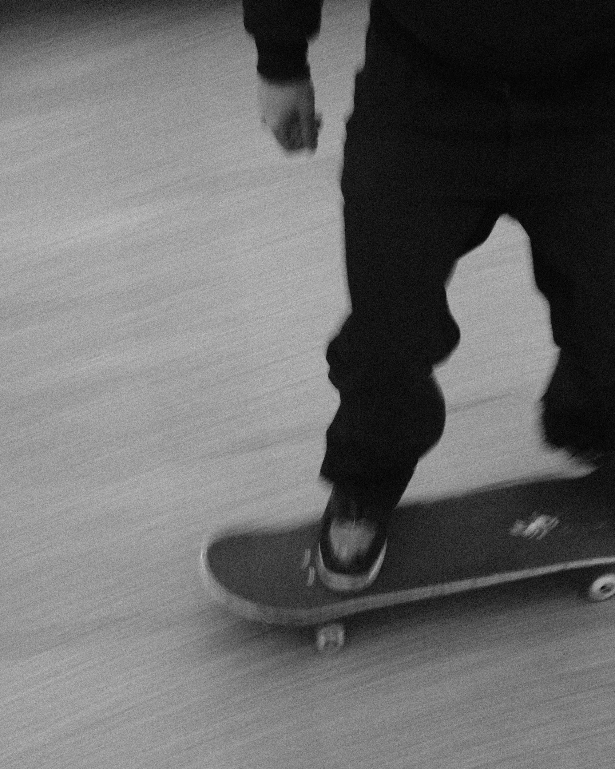 Skater in motion, black and white lifestyle photograph by xere.my